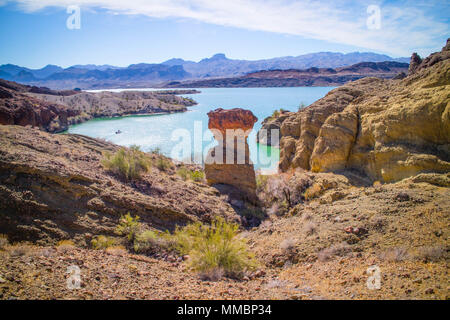 Einen majestätischen Blick auf Balanced Rock Cove Stockfoto