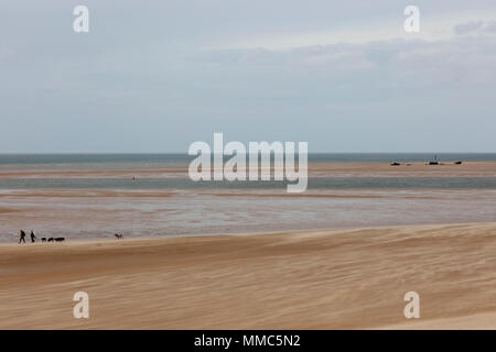 Wrack der SS Vina auf brancaster Beach, Brancaster, Norfolk, England, Großbritannien Stockfoto