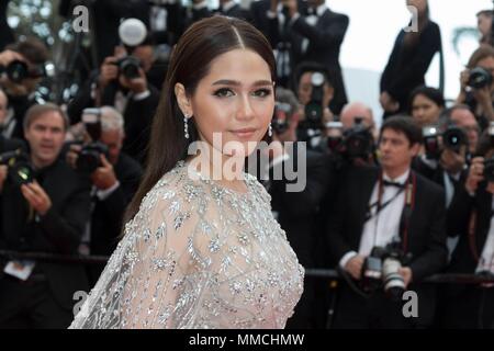 Cannes, Frankreich. 10. Mai, 2018. Araya Hargate besucht die Premiere von 'Sorry, Engel' während der 71St Cannes Film Festival im Palais des Festivals in Cannes, Frankreich, am 10. Mai 2018. | Verwendung der weltweiten Kredit: dpa/Alamy leben Nachrichten Stockfoto