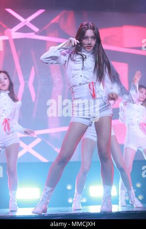 Seoul, Korea. 10. Mai, 2018. DREAMCATCHER gefördert Ihre zweite Mini Album 'Albtraum - die Ära" in Seoul, Korea Flucht am 10. Mai 2018. (China und Korea Rechte) Credit: TopPhoto/Alamy leben Nachrichten Stockfoto