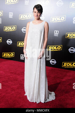Hollywood, Kalifornien, USA. 10. Mai, 2018. Schauspielerin Phoebe Waller-Bridge besucht die Premiere von Disney Pictures und Lucasfilms' 'Solo: ein Star Wars Story' an der Dolby Theater, El Capitan Theatre und Grauman's Chinese Theater am 10. Mai in Hollywood, Kalifornien 2018. Foto von Barry King/Alamy leben Nachrichten Stockfoto