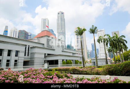 Singapur das Parlament in der Innenstadt von Core, zentralen Bereich in Singapur. Stockfoto