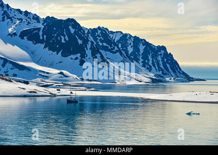 Svalbarden Fjorde Magdalenafjord Stockfoto