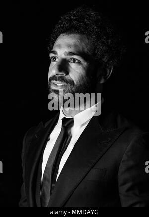 Liverpools Mohamed Salah stellt nach Erhalt seiner FWA Fußballer des Jahres 2018 während der Fwa Fußballer des Jahres Abendessen im Landmark Hotel, London. Stockfoto