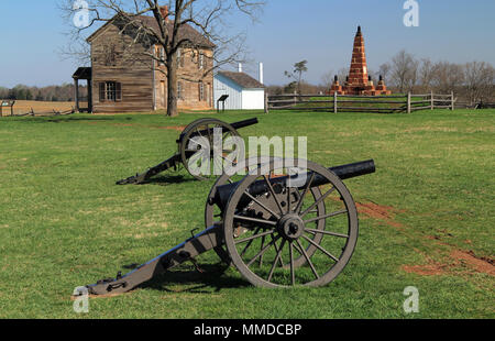 Website von zwei wichtigen Konföderierten Siegen während des Amerikanischen Bürgerkrieges, Henry Haus Hügel ist jetzt Teil von Manassas National Battlefield Park in Virginia Stockfoto