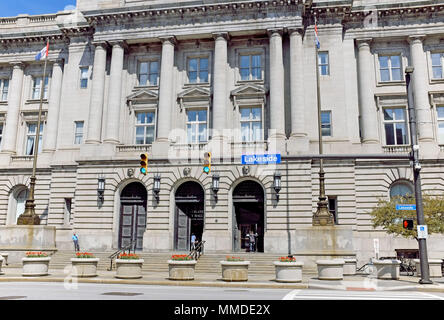 Cleveland Rathaus und Standesamt am Lakeside Avenue in der Innenstadt von Cleveland, Ohio, USA. Stockfoto