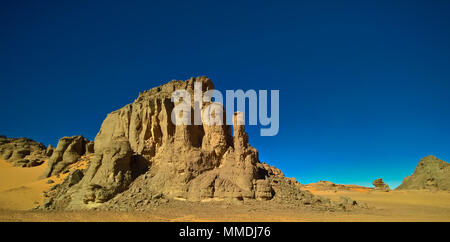 Abstrakte Felsformation an Tamezguida, Tassili nAjjer Nationalpark, Algerien Stockfoto