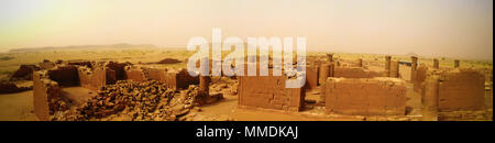 Panorama von Musawwarat es Sufra - Ruinen, Meroe, Sudan Stockfoto