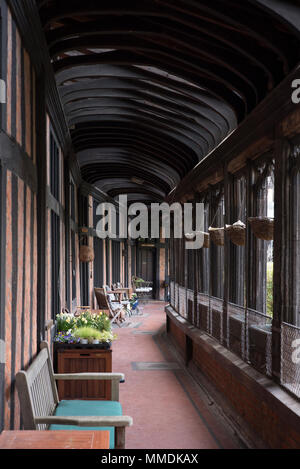 Armenhäuser, die Horseshoe Kreuzgänge, Schloss Windsor, Windsor, Berkshire, Großbritannien Stockfoto