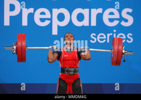Ruth Kasirye Norwegen konkurriert in 69 kg Gewicht der Frauen anheben