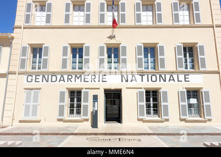 Gendarmerie Nationale von Saint-Tropez. Stockfoto