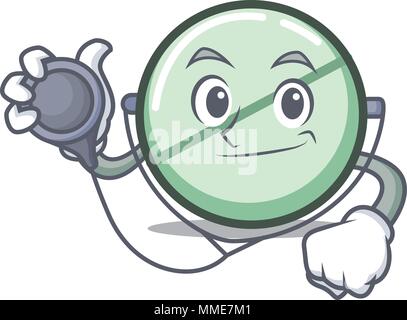 Doktor Droge tablet Charakter Cartoon Stock Vektor