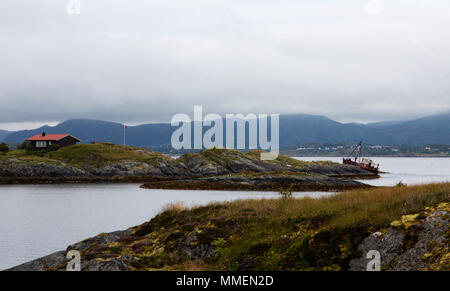 Norwegen - Atlantic Ocean Road - Atlantik Straße. Atlantikstraße Stockfoto
