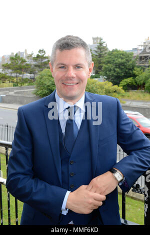 Derek Mackay schottischer Minister mit der Scottish National Party aktuell Kabinett Sekretär für Finanzen und die Verfassung Stockfoto