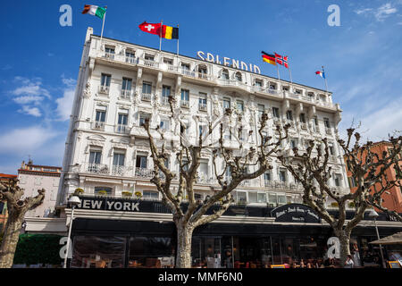 Hotel Splendid in Cannes, Frankreich, 4 Sterne Unterkunft im Stadtzentrum Stockfoto
