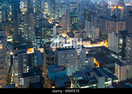 Panoramablick von Sao Paulo, Brasilien, Südamerika Stockfoto