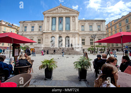 Court House, Palais de Justice am Place du Palais de Justice, Nizza, Côte d'Azur, Alpes Maritimes, Südfrankreich, Frankreich, Europa Stockfoto