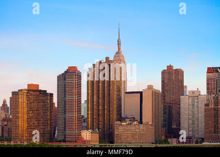 Skyline von Gebäuden in den Murray Hill, Manhattan, New York City, NY, USA Stockfoto