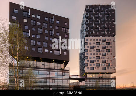 Das moderne Apollo Hotel im La Liberte Gebäude in Groningen, Niederlande Stockfoto