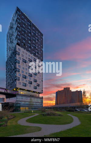 Das moderne Apollo Hotel im La Liberte Gebäude in Groningen, Niederlande Stockfoto