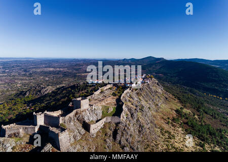 Luftaufnahme des Ohrid Dorf in Alentejo, Portugal; Konzept für Reisen in Portugal und schönsten Orte in Portugal Stockfoto