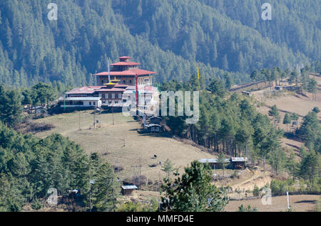 Nonnenkloster, in der Nähe von Jakar, Bumthang, Bhutan Stockfoto