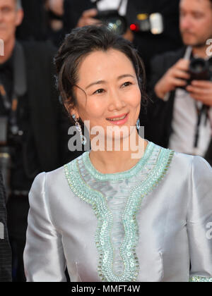 CANNES, Frankreich. Mai 11, 2018: Zhao Tao an der Galavorstellung für 'Ash ist die reinste Weiß' am 71. Festival de Cannes Bild: Sarah Stewart Credit: Sarah Stewart/Alamy leben Nachrichten Stockfoto