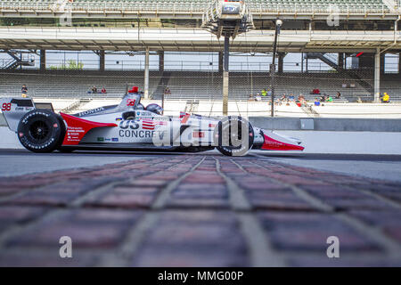 Mai 11, 2018 - Indianapolis, Indiana, Vereinigte Staaten von Amerika - Marco Andretti (98) der Vereinigten Staaten zu dem Titel für die IndyCar Grand Prix in Indianapolis Motor Speedway Straße Kurs in Indianapolis, Indiana, zu üben. (Bild: © Justin R. Noe Asp Inc/ASP über ZUMA Draht) Stockfoto