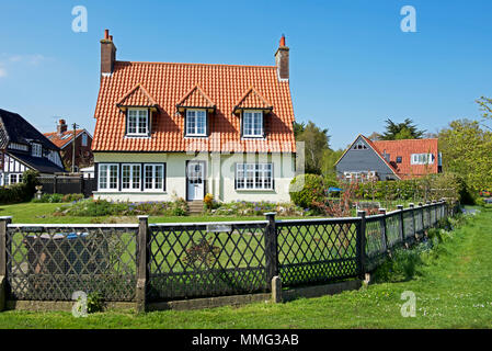 Haus im Feriendorf von Kittilä, Suffolk, England Großbritannien Stockfoto