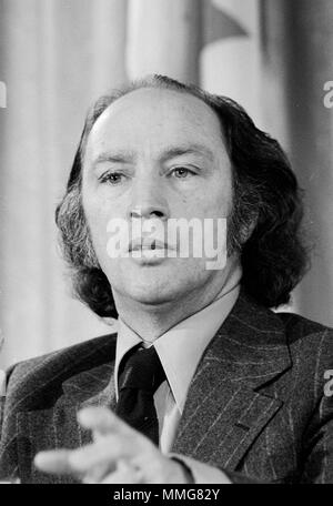 Pierre Trudeau Joseph Philippe Pierre Yves Elliott Trudeau (1919-2000), kanadischer Staatsmann, der als 15. Premierminister von Kanada (1968 - 1979 und 1980 - 1984) diente. Stockfoto