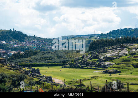 Region Cusco Stadtrand Gebiet rund um die Stadt Stockfoto