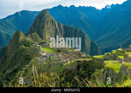 Der Weg nach Machu Picchu und schöne Landschaften Stockfoto