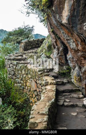 Der Weg nach Machu Picchu und schöne Landschaften Stockfoto