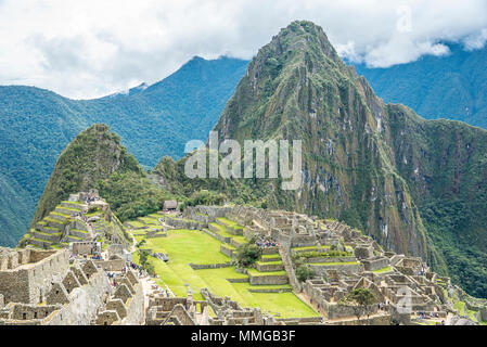 Der Weg nach Machu Picchu und schöne Landschaften Stockfoto