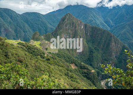 Der Weg nach Machu Picchu und schöne Landschaften Stockfoto