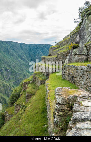 Der Weg nach Machu Picchu und schöne Landschaften Stockfoto