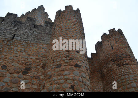 Almourol Templer Burg, in einer kleinen Insel im Fluss Tejo tiver gelegen, zentrale Portugal Stockfoto