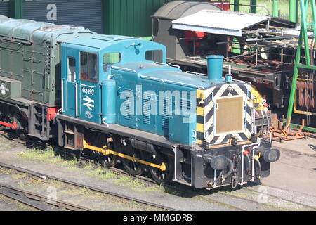 Alte Diesel Rangierlok Zug Stockfoto