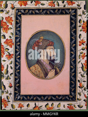 . Englisch: Erstellungsdatum: Ca. 1650 Display Abmessungen: 3 17/32 in. x 3 1/8 in. (9 cm x 7,9 cm) Kreditlinie: Edwin Binney 3 Sammlung Beitritt Artikelnummer: 1990.358 Sammlung: Die San Diego Museum der Kunst. 6. September 2011, 14:05:24. Englisch: thesandiegomuseumofartcollection Aurangzeb Bahadur Holding eine Iris (6124502565) Stockfoto