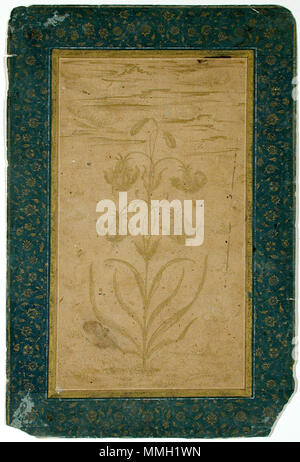 . Englisch: Erstellungsdatum: Ca. 1645 Display Abmessungen: 7 5/16 in. x 4 1/8 in. (18,6 cm x 10,5 cm) Kreditlinie: Edwin Binney 3 Sammlung Beitritt Artikelnummer: 1990.373 Sammlung: Die San Diego Museum der Kunst. 27 Juli 2001, 15:19:48. Englisch: thesandiegomuseumofartcollection eine Lilie Pflanze mit 4 Blüten und 2 Knospen (6124536859) Stockfoto