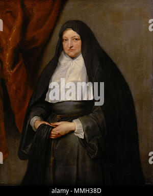 Deutsch: Infantin Isabella Clara Eugenia (1566-1633), Bildnis als Witwe. 1627. Anthonis van Dyck 086 Stockfoto