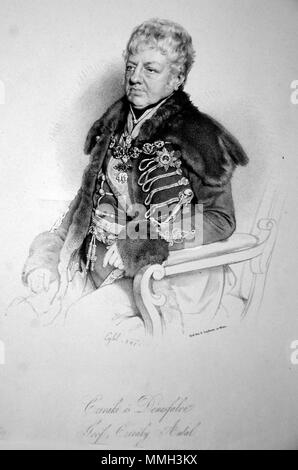 . English: Anton Cziraky, Graf Cziráky von Czirák und Denesfalva (1772-1852), ungarischer Politiker. Lithographie von Franz Eybl, 1841. 1841. Franz Eybl (1806-1880) Anton Cziraky Litho Stockfoto