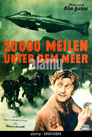 . English: 20 000 Meilen unter dem Meer, Illustrierte Film-Bühne Nr. 3123. 1954. Illustrierte Film-Bühne 14 20000 Meilen Filmbuehne Stockfoto