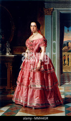 Angel María Cortellini-Retrato de una Dama Stockfoto