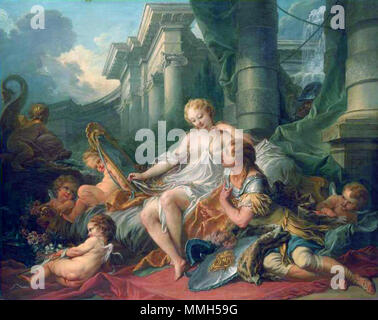 Rinaldo und Armida.. 1734. Boucher Renaud et armide Louvre Stockfoto