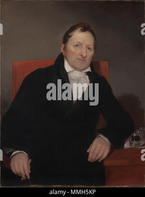 . Deutsch: "Eli Whitney, "Porträt des Erfinders. 1822. Eli Whitney von Samuel Finley Breese Morse 1822 Stockfoto