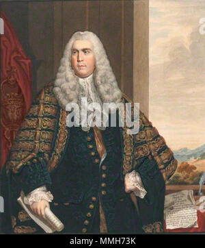 NPG D 23282; Sir John Cust, 3 Bt Aquarell Zeichnung von Sir John Cust, 3 Baronet von Thomas Athow nach Watson und Reynolds Erntegut Stockfoto