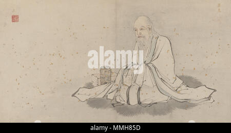 . Darstellung der Daoistischen unsterblichen Zhang Guolao. Anfang des 16. Jahrhunderts. Album von 18 Daoistische Gemälde - 17. Stockfoto