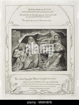 . 10 Drucken von William Blakes Illustrationen des Buches Ijob. 1826. William Blake (1757 - 1827) Alternative Namen W. Blake; Uil" iam Bleik Beschreibung britische Maler, Dichter, Schriftsteller, Theologe, Sammler und Graveur Geburtsdatum / Tod 28. November 1757 12. August 1827 Ort der Geburt / Todes Broadwick Street Charing Cross Standort London Authority control: Q 41513 VIAF:?:? ISNI 54144439 0000 0001 2096 135 X ULAN:?? n 500012489 LCCN: 78095331 NLA:? 35019221 WorldCat Blake Job 10 Stockfoto