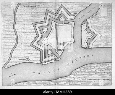 . Nederlands: Deze plattegrond van de vesting Duisburg werd 1649 stedenboek gepubliceerd in het van Joan Blaeu (1596-1673). In deze Atlas Blaeu bracht Meer dan 200 plattegronden Samen van Nederlandse steden en verschillende forten. Deze kaart komt voor in het eerste Deel van het dat stedenboek hoofdzakelijk ist gewijd aan de Noordelijke Nederlanden. Englisch: Diese Karte der Deutschen Festung Duisburg in Joan Blaeus (1596-1673) Stadt Bücher der Niederlande im Jahre 1649 veröffentlicht wurde. In diesem Atlas Blaeu veröffentlichte mehr als 200 Stadt plant der niederländischen Städte und Festungen. Diese Karte wurde in enthalten Stockfoto